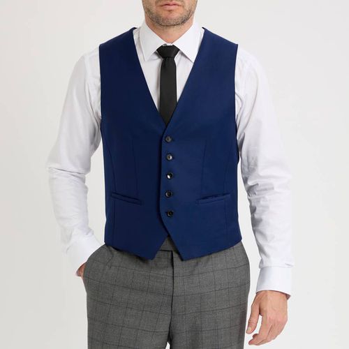 Navy Harvers Waistcoat - BOSS - Modalova