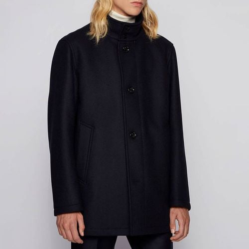 Coxtan High Neck Cashmere Blend Coat - BOSS - Modalova