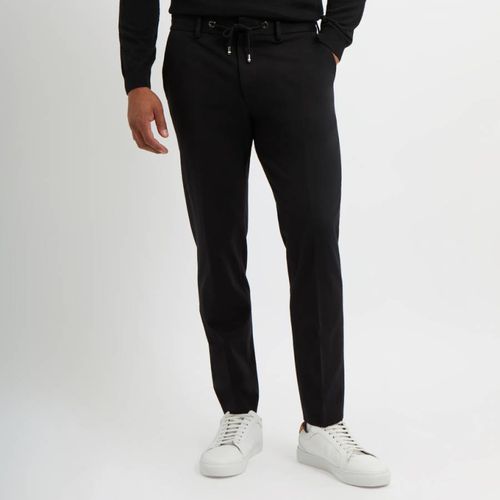 Black Genius Cotton Blend Trousers - BOSS - Modalova