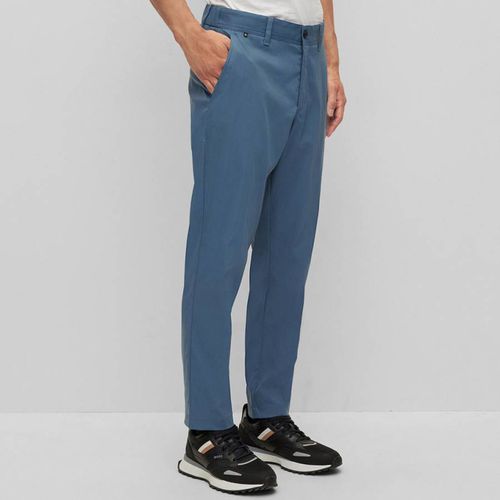 Blue Perin Straight Trousers - BOSS - Modalova