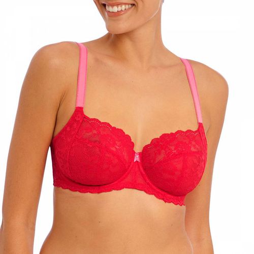 Red Offbeat Side Support Bra - Freya - Modalova