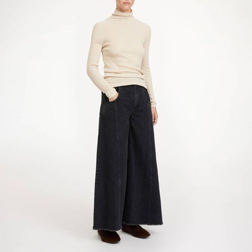 Black Wide Leg Organic Cotton Jean - By Malene Birger - Modalova