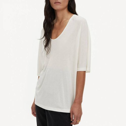 White Cevina T-Shirt - By Malene Birger - Modalova