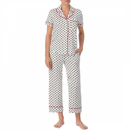 White Dot Capri Pyjama Set - Kate Spade - Modalova