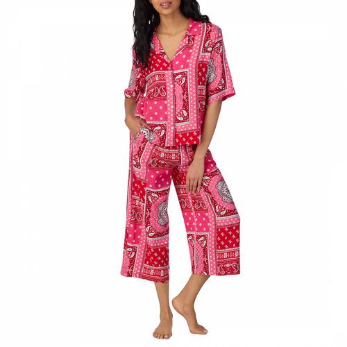 Pink Cropped Pyjama Set - DKNY - Modalova