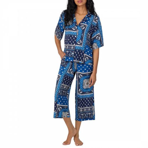 Blue Cropped Pyjama Set - DKNY - Modalova