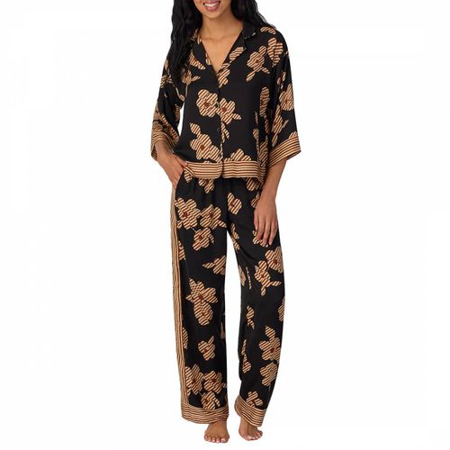 And Tan Floral Long Pyjama Set - DKNY - Modalova