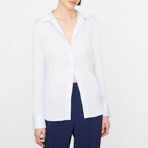 Pale Blue Silk Slim Fit Blouse - Vince - Modalova