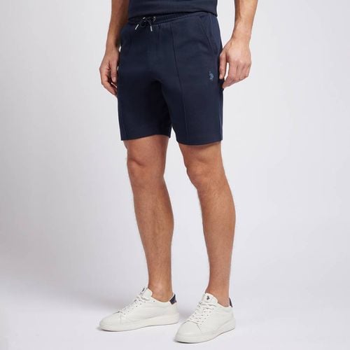 Navy Cotton Blend Jogger Shorts - U.S. Polo Assn. - Modalova