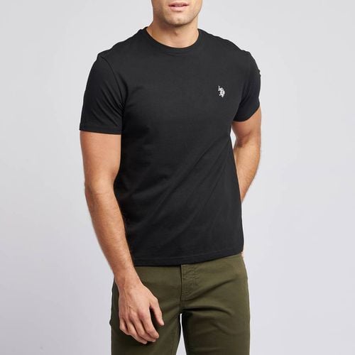 Black Crew Neck Cotton T-Shirt - U.S. Polo Assn. - Modalova