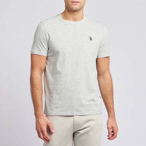 Grey Crew Neck Cotton T-Shirt - U.S. Polo Assn. - Modalova