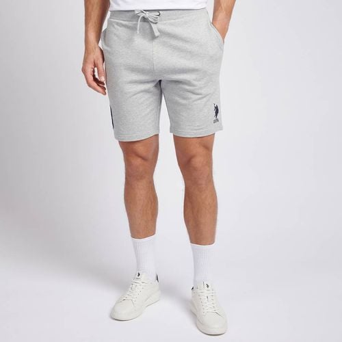 Grey Player Cotton Jogger Shorts - U.S. Polo Assn. - Modalova