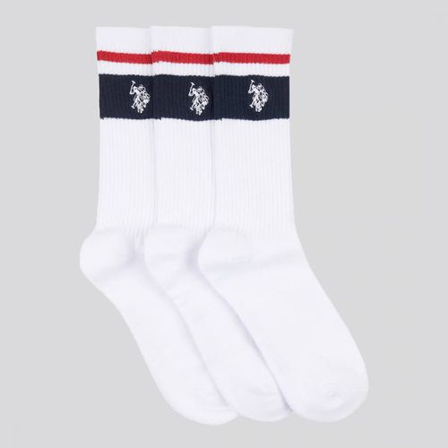 Pack Stripe Cotton Sports Socks - U.S. Polo Assn. - Modalova
