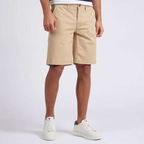 Sand Classic Cotton Blend Chino Shorts - U.S. Polo Assn. - Modalova