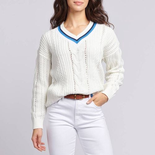 Cable Knit Cotton Cricket Jumper - U.S. Polo Assn. - Modalova