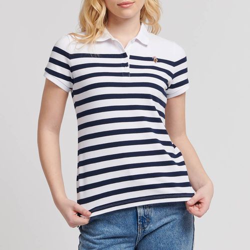 Stripe Cotton Blend Polo Shirt - U.S. Polo Assn. - Modalova
