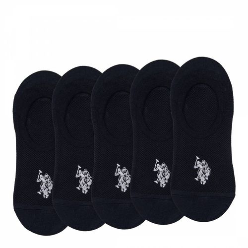 Boy's Black Invisible Trainer Socks - U.S. Polo Assn. - Modalova