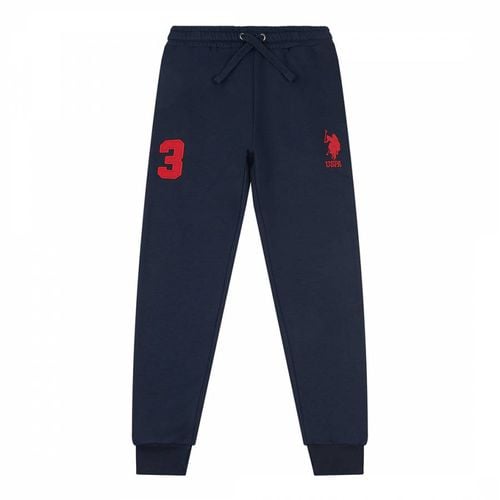 Boy's Navy Player Cotton Joggers - U.S. Polo Assn. - Modalova