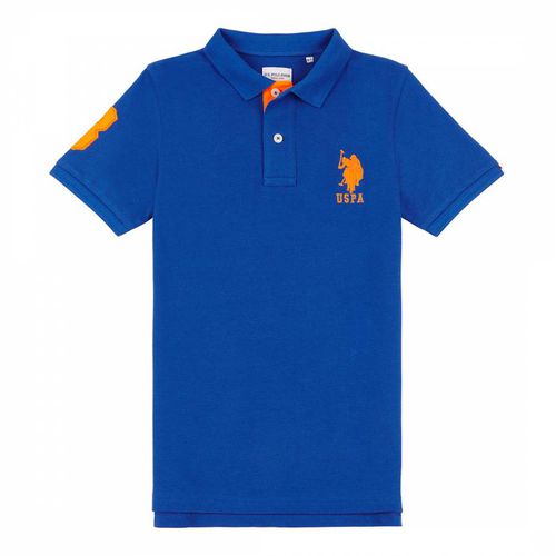 Boy's Bright Player Pique Cotton Polo Shirt - U.S. Polo Assn. - Modalova