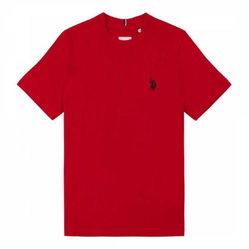 Boy's Embroidered Logo Cotton T-Shirt - U.S. Polo Assn. - Modalova