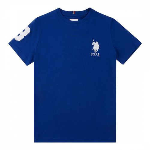 Boy's Royal Player Cotton T-Shirt - U.S. Polo Assn. - Modalova