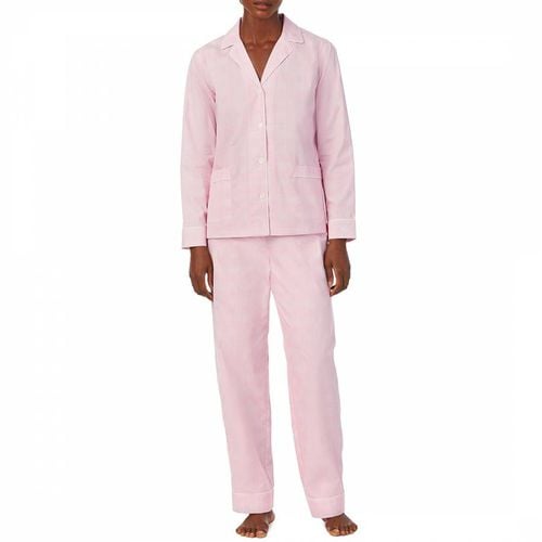 Pink Check Long Sleeve Pyjama Set - Ralph Lauren - Modalova