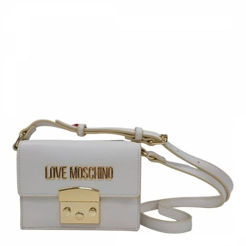 White Leather Handbag - Love Moschino - Modalova