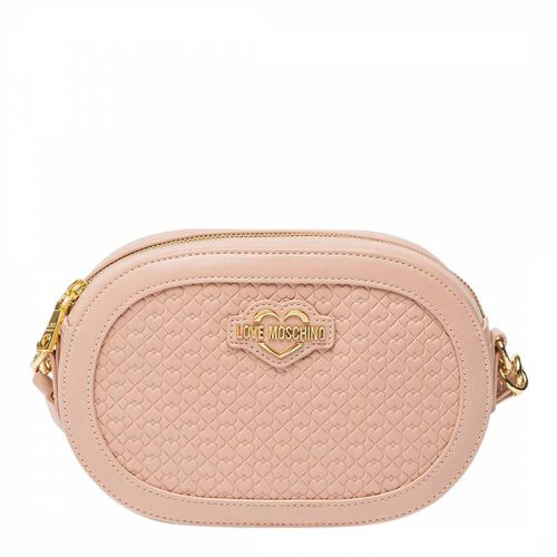 Pink Leather Shoulder Bag - Love Moschino - Modalova
