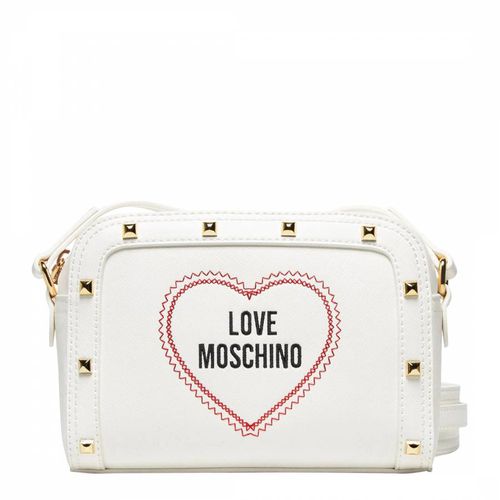 White Leather Crossbody Bag - Love Moschino - Modalova