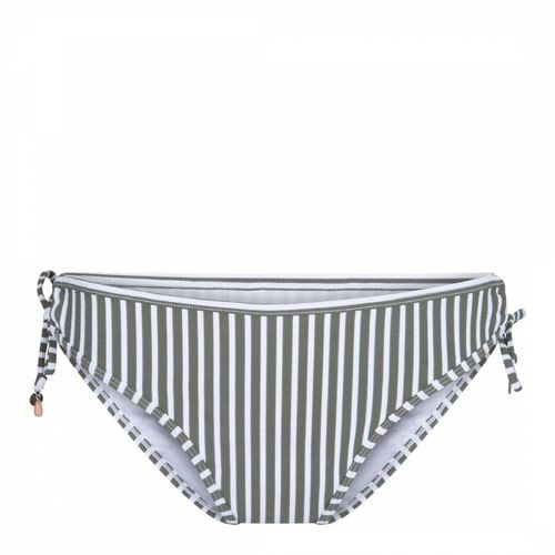 Green Stripe Tie-Side Bikini Brief - LingaDore - Modalova