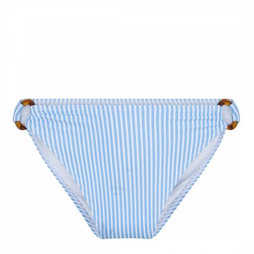 Blue Stripes Print Bikini Brief - LingaDore - Modalova