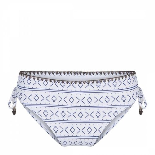 White Print Bikini Brief - LingaDore - Modalova