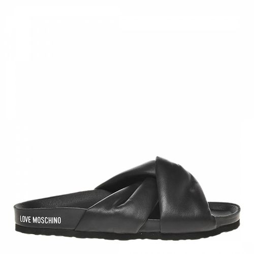 Knotted Crossover Straps Flat Sandals - Love Moschino - Modalova