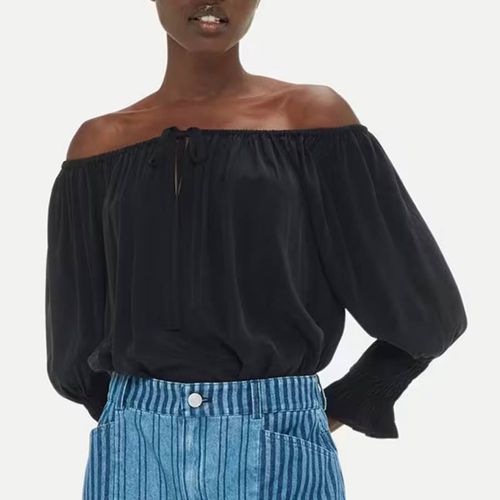 Black Winoa Off Shoulder Top - WHISTLES - Modalova