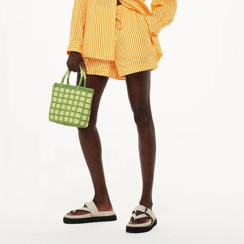 Yellow Sunshine Stripe Linen Blend Shorts - WHISTLES - Modalova