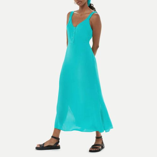 Turquoise Andie Button Dress - WHISTLES - Modalova