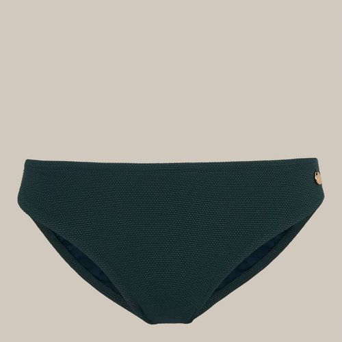 Dark Green Textured Bikini Bottom - WHISTLES - Modalova