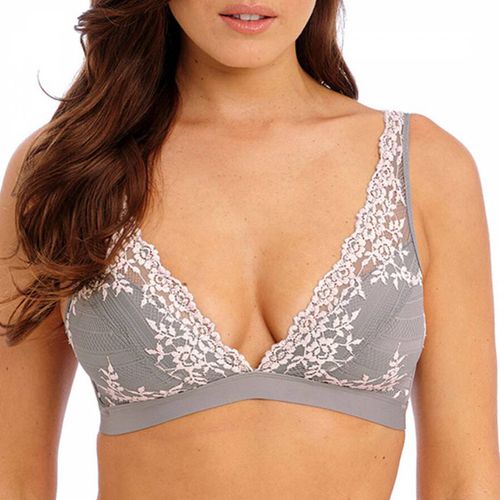 Grey Embrace Lace Soft Cup Bra - Wacoal - Modalova