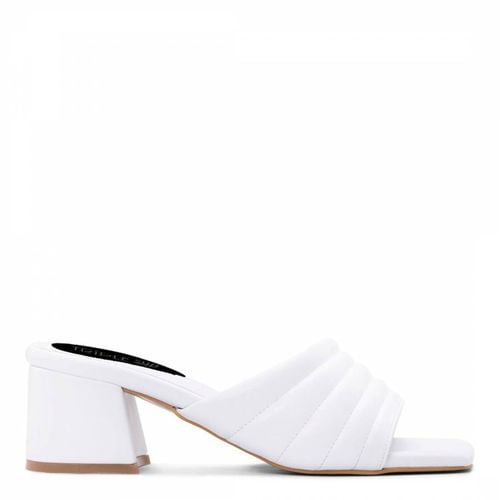 White Quilted Strap Heeled Mules - Triple Sun - Modalova