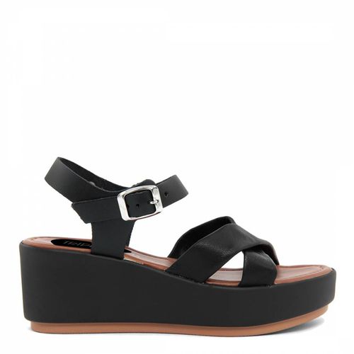 Black Strappy Platform Sandals - Triple Sun - Modalova