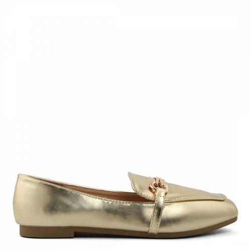 Gold Buckle Detail Flat Loafers - Triple Sun - Modalova