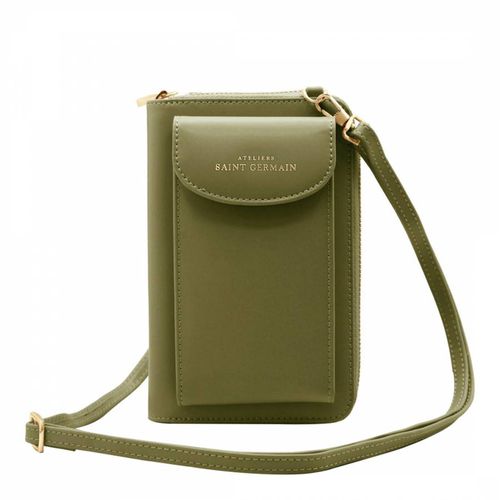 Khaki Wallet Smartphone Crossbody Bag - Ateliers Saint Germain - Modalova
