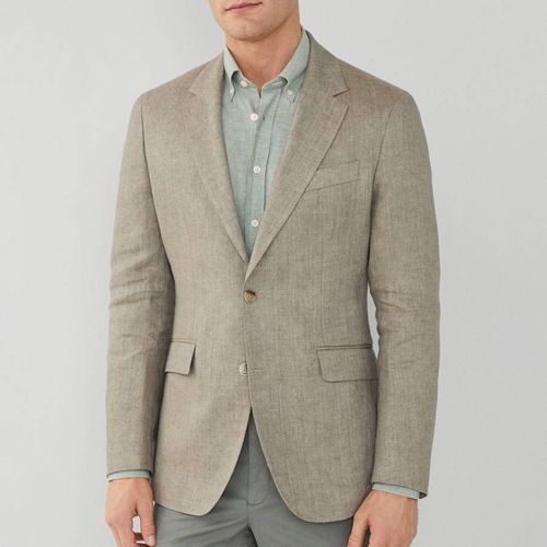 Sage Classic Fit Linen Blazer - Hackett London - Modalova