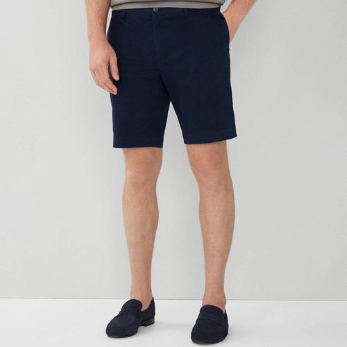 Navy Slim Fit Kensington Cotton Shorts - Hackett London - Modalova