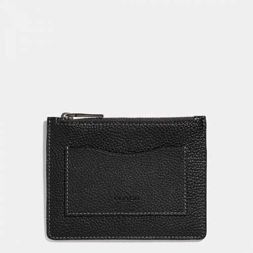 Dark Honey Large Card Case In Pebbled Leather - Coach - Modalova
