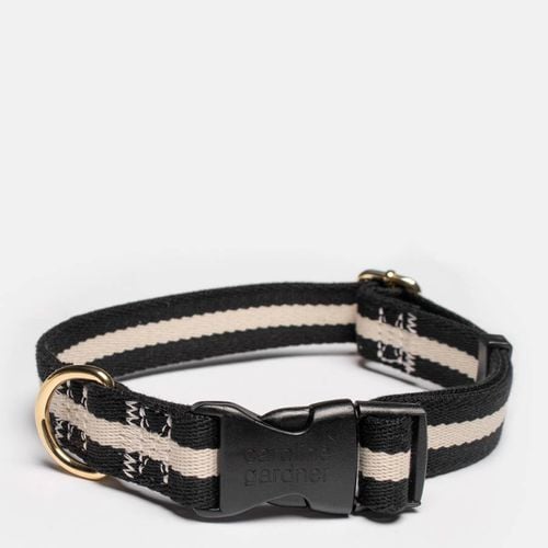 Black/White Dog Collar M/L - Caroline Gardner - Modalova