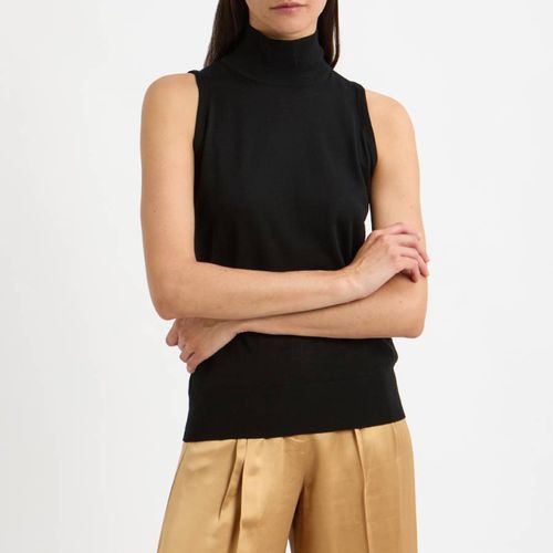 Black Wool Fine Knit Sleeveless Top - NÂ°Â· Eleven - Modalova