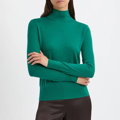 Green Merino Wool Fine Knit Top - N°· Eleven - Modalova