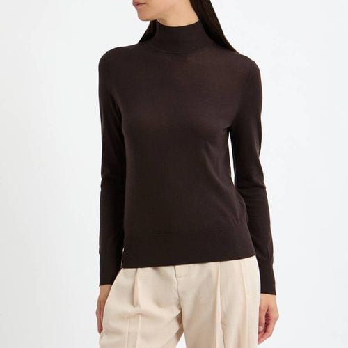 Brown Merino Wool Fine Knit Top - NÂ°Â· Eleven - Modalova