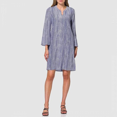 Blue Aseta Silk Mini Dress - BOSS - Modalova